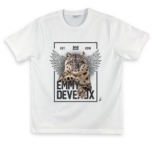 White Emmy x Harnack designs exclusive tee